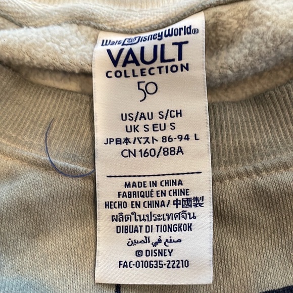 Walt Disney World Disney Parks 50th Vault “Opens Oct. 71” Sweatshirt - Picture 6 of 7